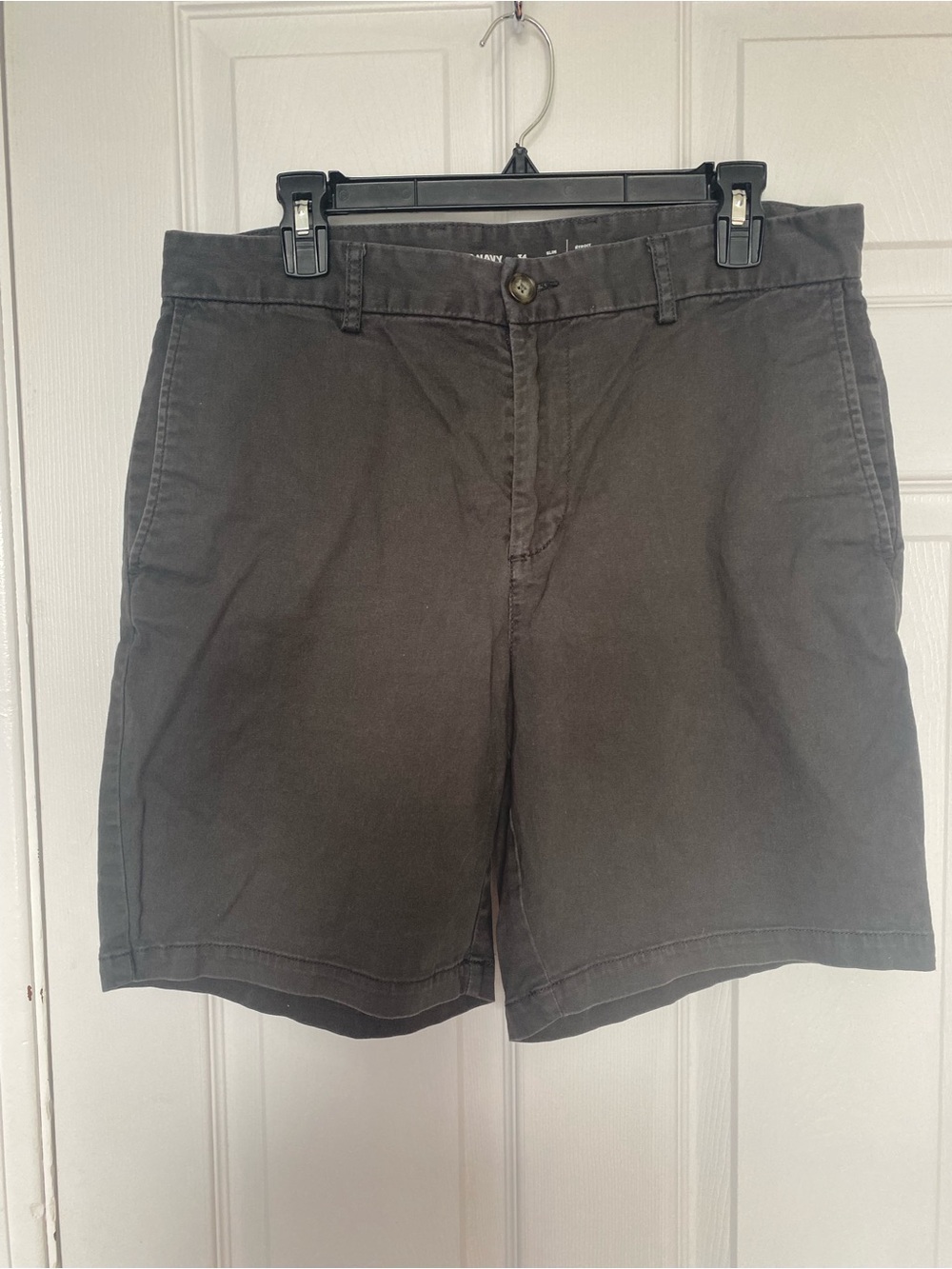 Old Navy Slim Fit Built-In Flex Shorts Mens Size 34 Gray Charcoal